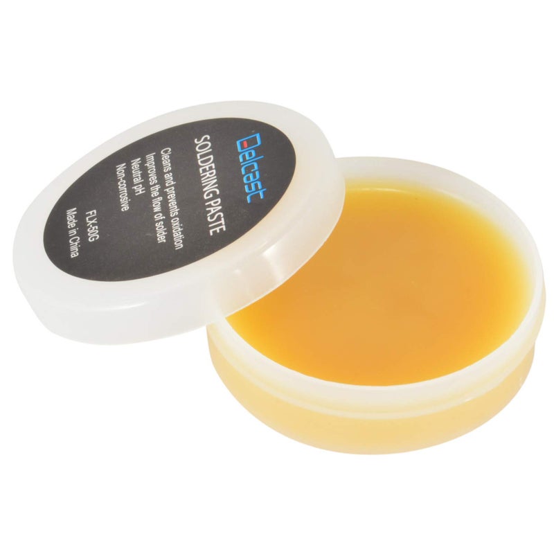 Delcast Rosin Paste Soldering Flux for Electronics Circuit Boards and Copper Electrical Wire - Image 1
